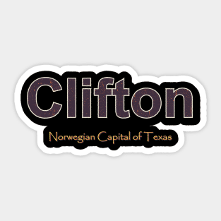 Clifton Grunge Text Sticker